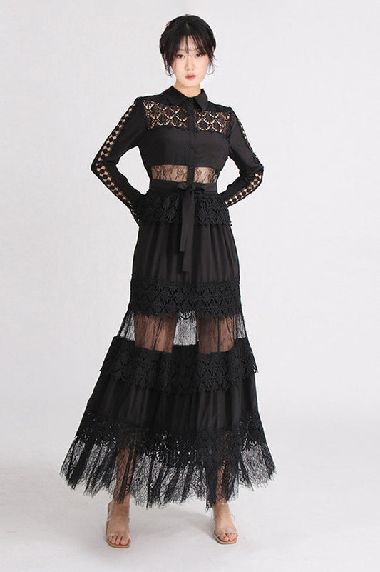 Aalis Lace Maxi Dress