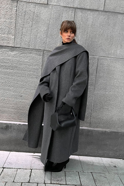 Valentina Full Length Coat & Scarf