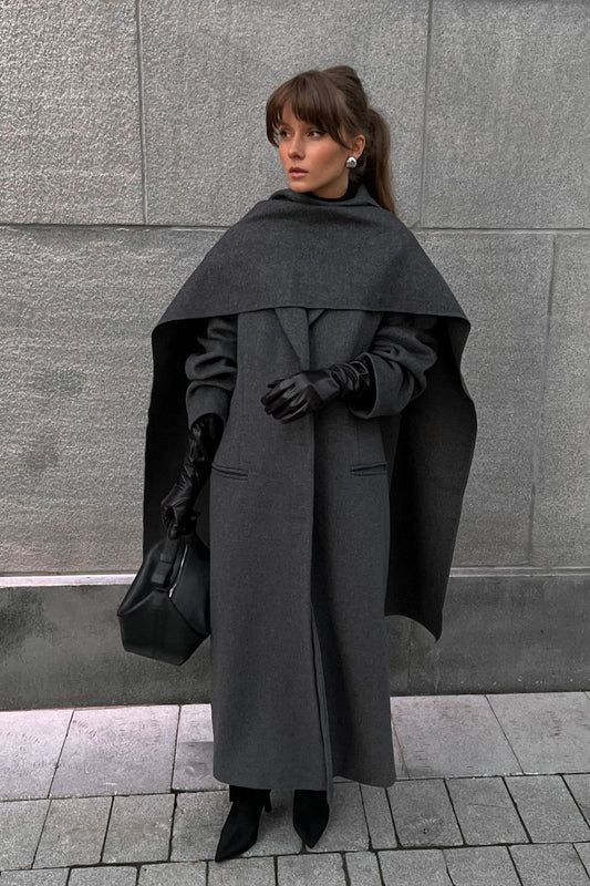 Valentina Full Length Coat & Scarf