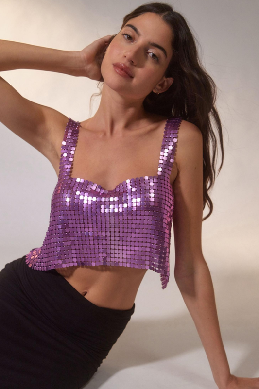 Harlow Metal Cropped Top