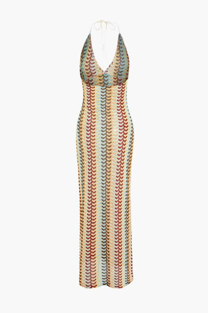 Lydia Halterneck Crochet Maxi Dress