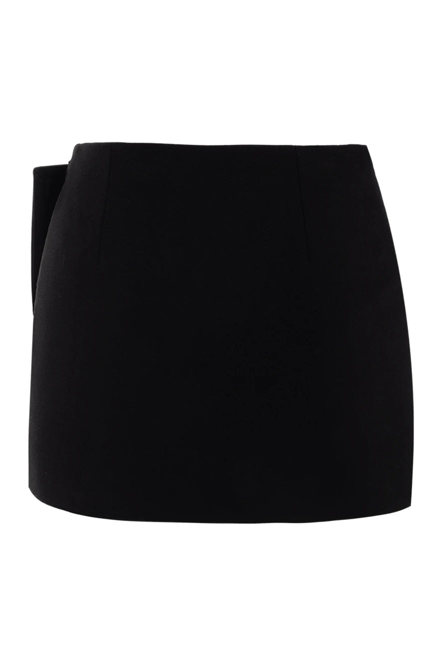 Edwina Crystal Buckle Split Mini Skirt