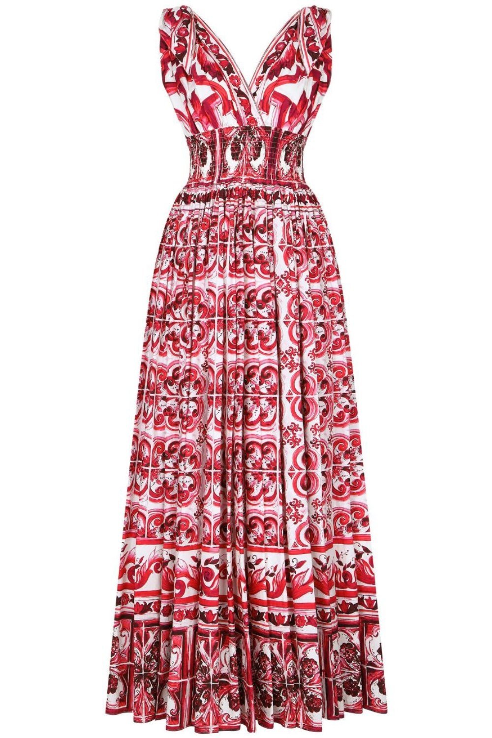 Sibyl Printed Knotted Strap Maxi Dress